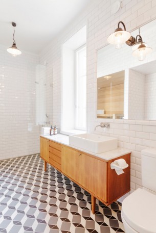 White Wall Tiles Bathroom