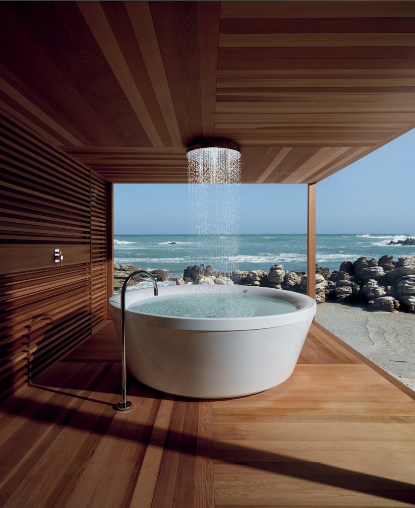 Bathroom Design ideas with Geo line Outdoor Seaside by Ludovica+Roberto Palomba for Kos