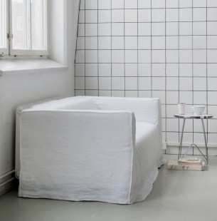 Stockholm White Bemz Cover Sofa