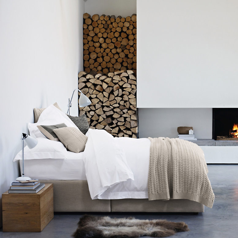 Bedroom fireplace