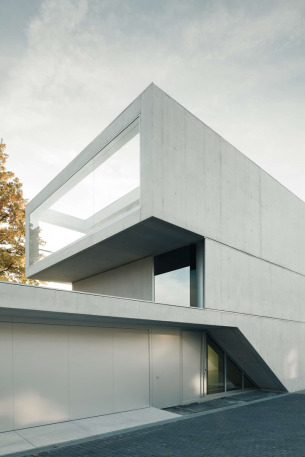White concrete house