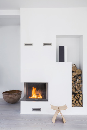 Lovely White Fireplace