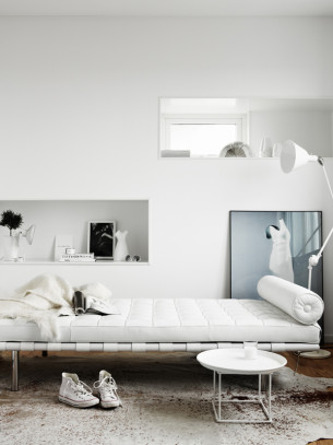 All White Daybed room