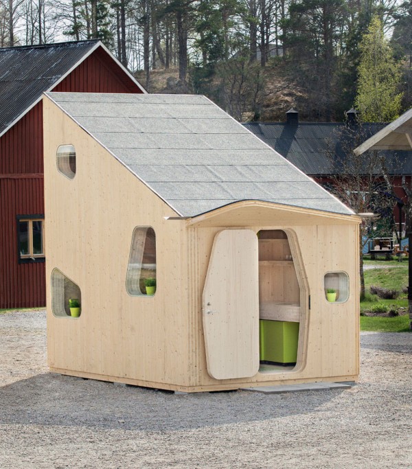 Eco-friendly Smart student units Tiny House idea+sgn by  Tengbom for AF Bostäder 2
