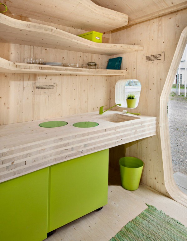 Eco-friendly Smart student units Tiny House idea+sgn by  Tengbom for AF Bostäder 8